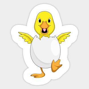 Duck with Egg Sticker